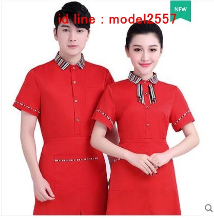 F6106006 เสื้อพนักงานต้อนรับ เสื้อพนักงานเสริฟเสื้อพนักงานโรงแรม เสื้อพนักงานร้านอาหาร เสื้อพนักงานร้านกาแฟ เสื้อพนักงานซุปเปอร์มาร์เก็ต ดำ ม่วง แดง L,XL,XXL,3XL F6106006 ตัว