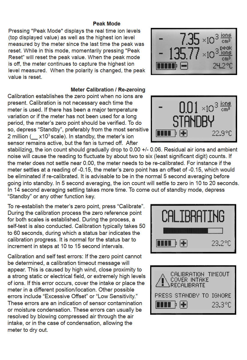 AlphaLab รุ่นAIC-2เครื่องวัดและบันทึกค่าข้อมูลปริมาณของประจุบวกและลบ,Air Ion Counter Dual-Range,USB Datalogging