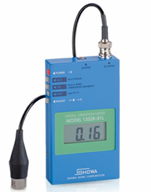 Showa Sokki รุ่น 1332B-01L เครื่องวัดและวิเคราะห์ความสั่นสะเทือน,Portable digital display vibration meter,meas.range:0.01～19.99m/s2