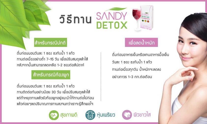 แซนดี้ ดีท็อก 3 มิติ (Sandy Detox 3 มิติ ผลิตภัณฑ์ดีท๊อกซ์)