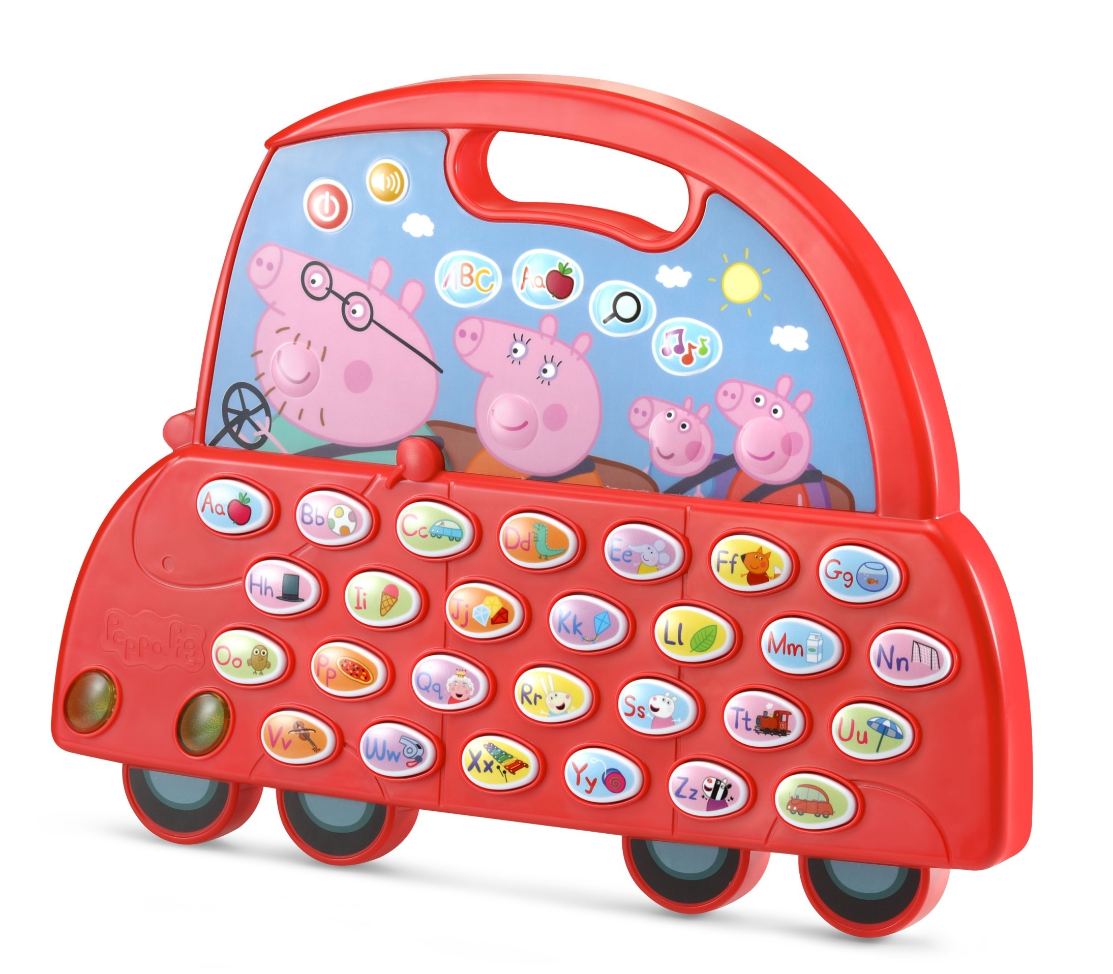 กระดานสอนภาษาและการออกเสียง เปป้าพิก VTech Peppa Pig Learn and Go Alphabet Car Learning Toy With Handle ราคา 1250