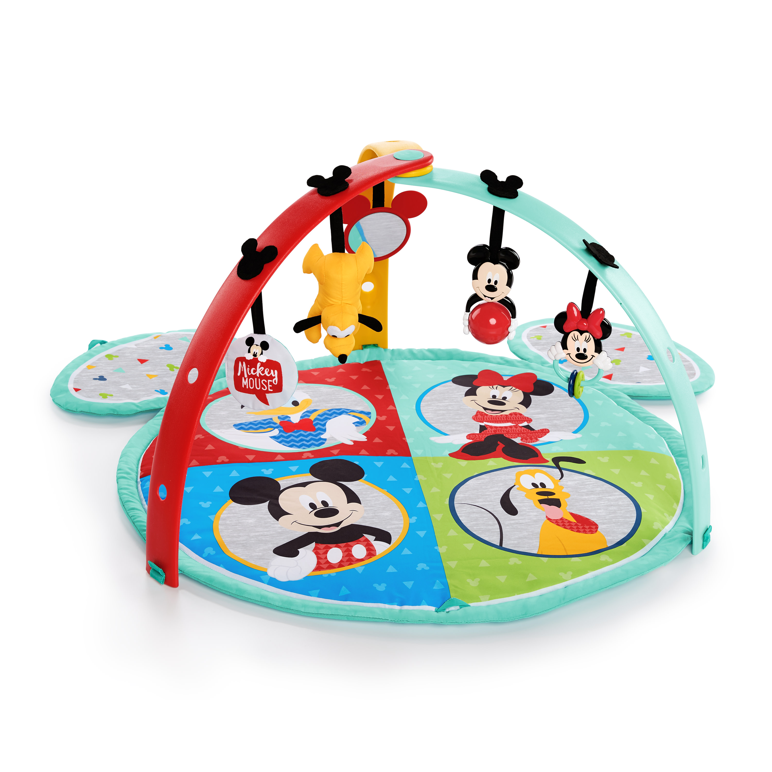 เพลยิม เพลแมท ลาย มิกกี้เม้าส์ จาก Bright Starts Bright Starts Disney Baby Mickey Mouse Easy Store Activity Gym and Playmat, Ages Newborn +