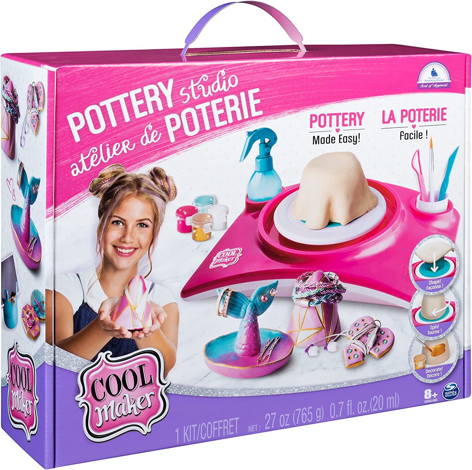 ชุดกิจกรรมเครื่องปั้นดินเผา Cool Maker, Pottery Studio, Clay Pottery Wheel Craft Kit for Kids Aged 6 and Up (Edition May Vary) ราคา 990 บาท