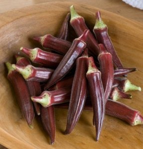 กระเจี๊ยบมอญสีแดง - Burgundy Okra