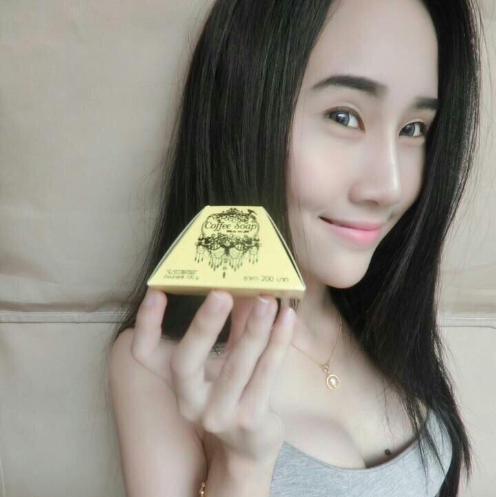 สบู่กาแฟ สูตรเร่งขาว (Coffee soap)