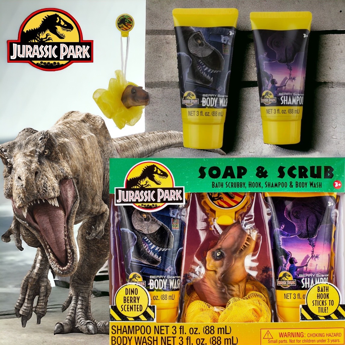 สินค้านำเข้า US Jurassic Park 4-Piece Soap & Scrub Gift Set