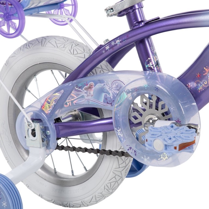 นำเข้า🇺🇸 จักรยานเด็กลายเจ้าหญิงดิสนี่ย์ โฟรเซ่น Disney Frozen 12" Girls Bike with Doll Carrier by Huffy ขนาดล้อ 12 นิ้ว