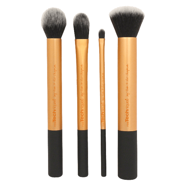 REAL TECHNIQUES :: Core Collection ชุดแปรงขนสังเคราะห์ 4 ด้าม พกพาสะดวก ดูรายละเอียดด้านใน