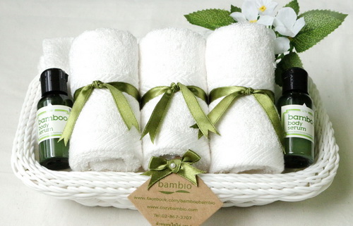 ผ้าขนหนูใยไผ่ผสมคอตตอน