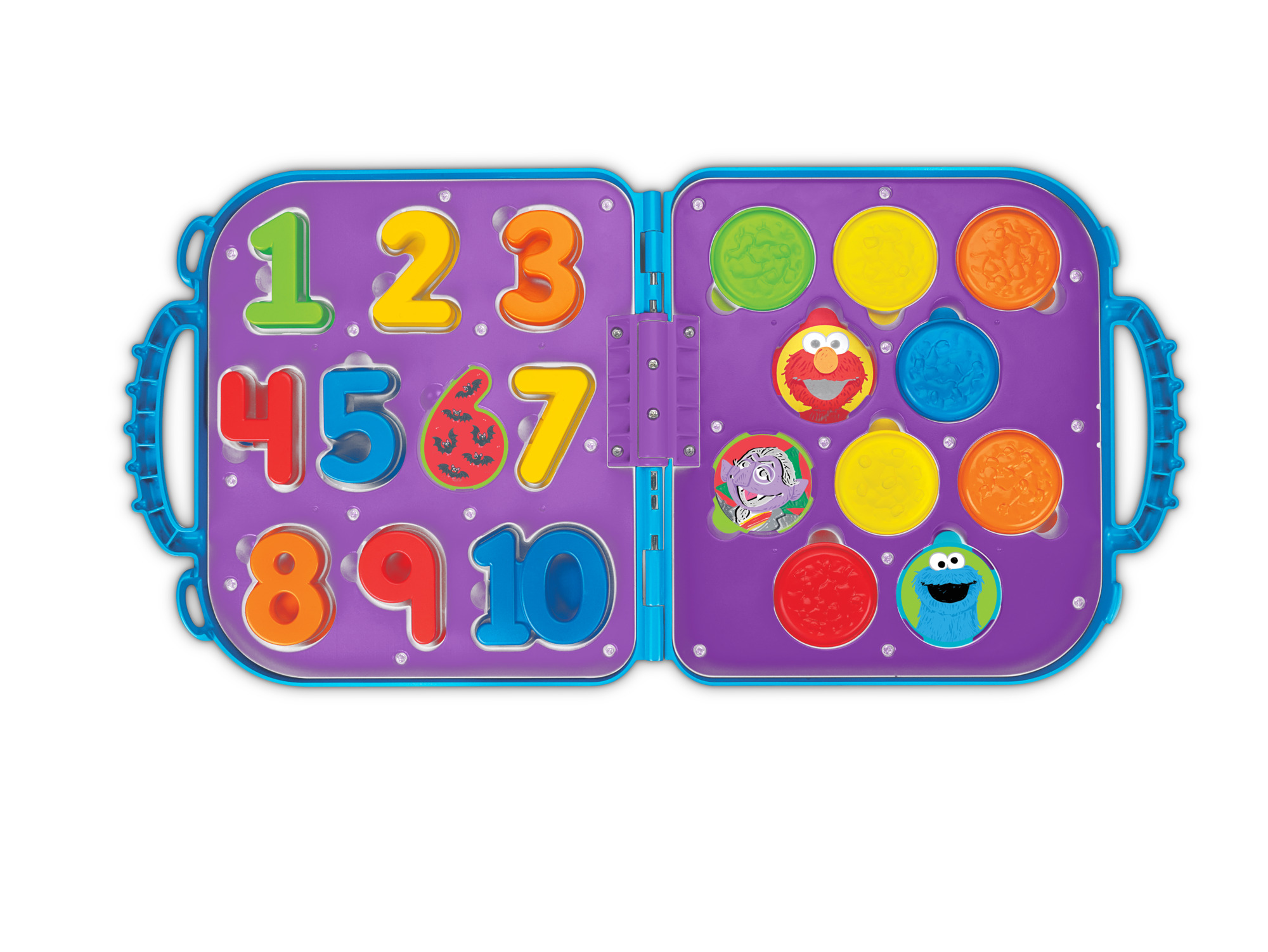 Playskool Sesame Street Cookie Monster's On the Go Numbers ชุดสอนหนังสือ การออกเสียง ตัวต่อตัวเลข 123 เอลโม่ยอดฮิต
