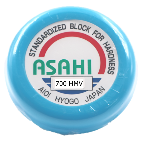 AsahiGiken รหัสสินค้าHMV-700ก้อนทดสอบความแข็งมาตรฐาน,Standard block for Hardness Tester(Φ25X6mm),HMV700(0,2)