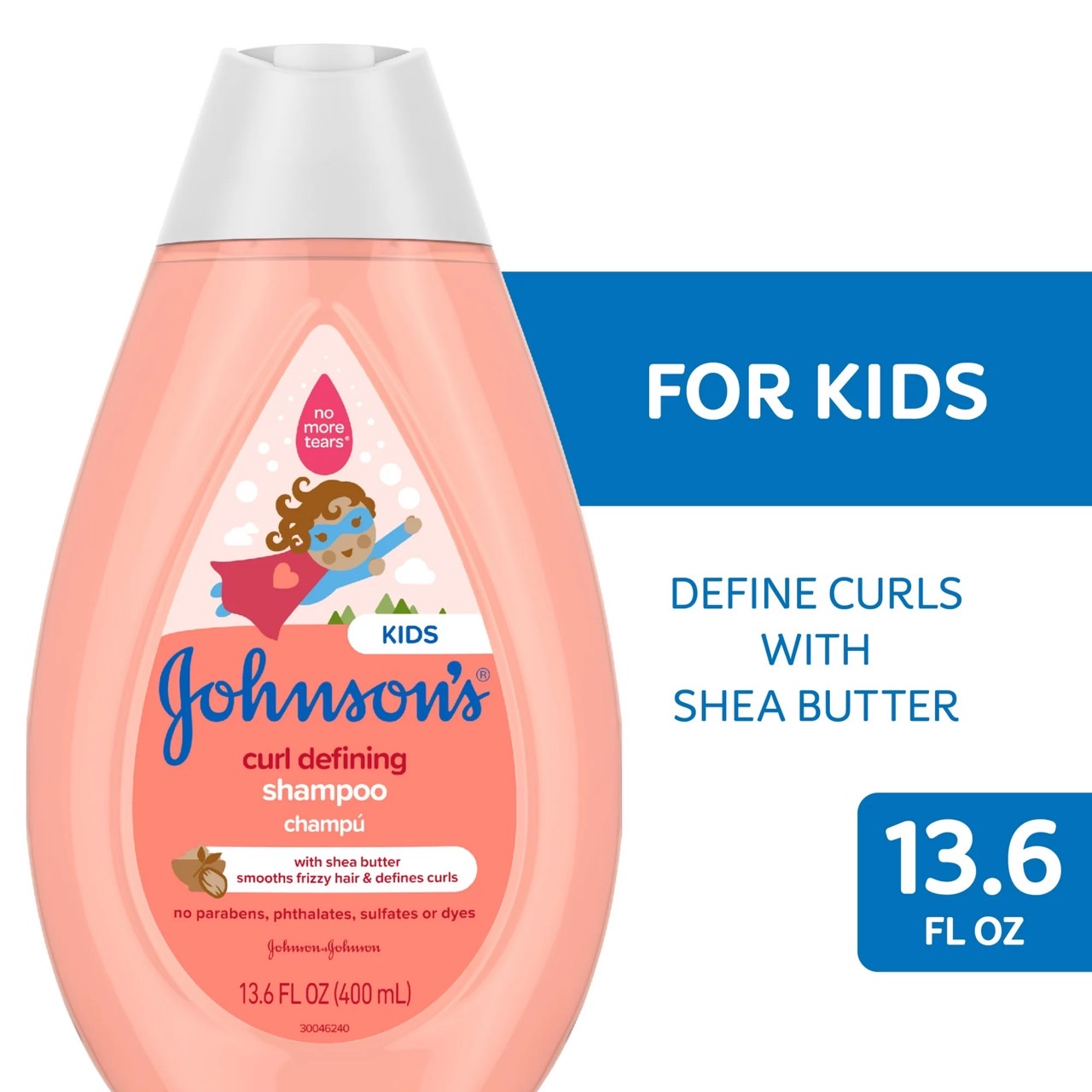 ใหม่🇺🇸 แชมพูสำหรับเด็กผมหยิก หยักศก Johnson's Kids Curl Defining Shampoo with Shea Butter, Tear Free Hair Products for Curly Hair, 13.6 oz ราคา 420 บาท