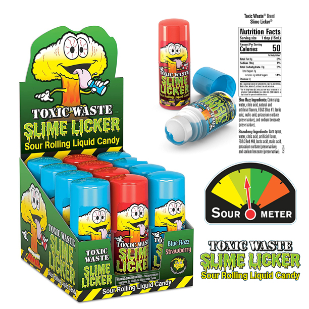 ใหม่(new) Slime Licker Sour Rolling Liquid Candy 2oz ขวดละ : 350 บาท