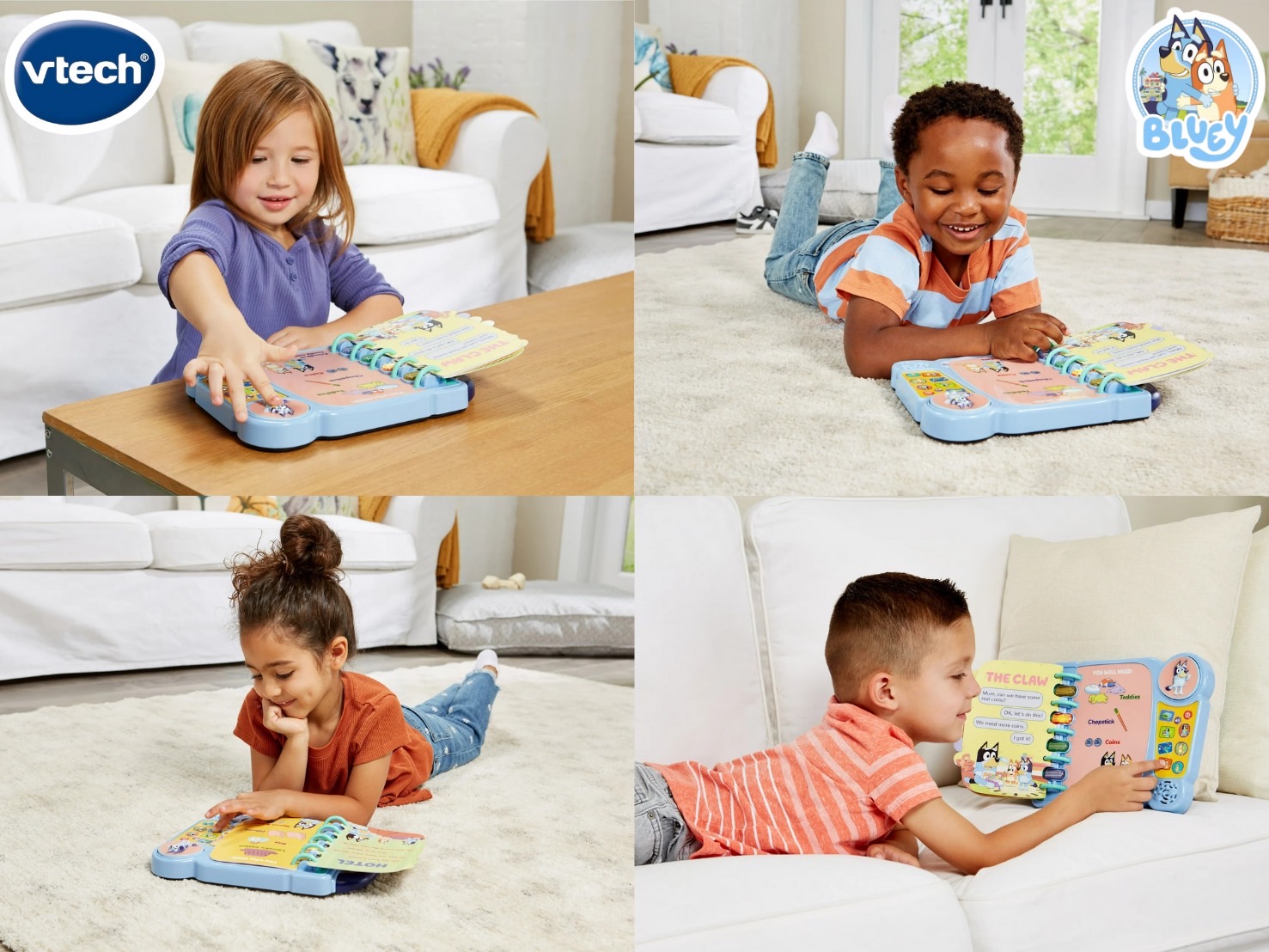 นำเข้าจาก USA 💯 VTech Bluey's Book of Games Interactive Pretend-Play Book สําหรับเด็กก่อนวัยเรียน ราคา 1,490 บาท