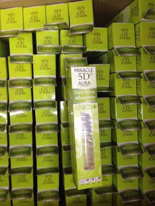 เซรั่มระเบิดสิว ห้าดี Miracle 5D AURA Serum Acne ขาวใส มีออร่า