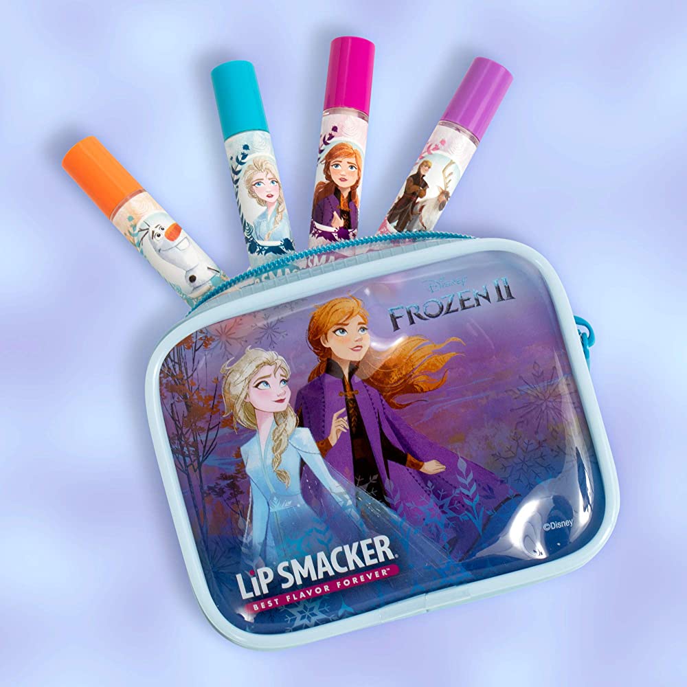 ของแท้ 💯 Lip Smacker Frozen 2 Lip Gloss Set ลิปกลอสสำหรับเด็กที่มาพร้อมกระเป๋าลาย โฟเซ่น 2