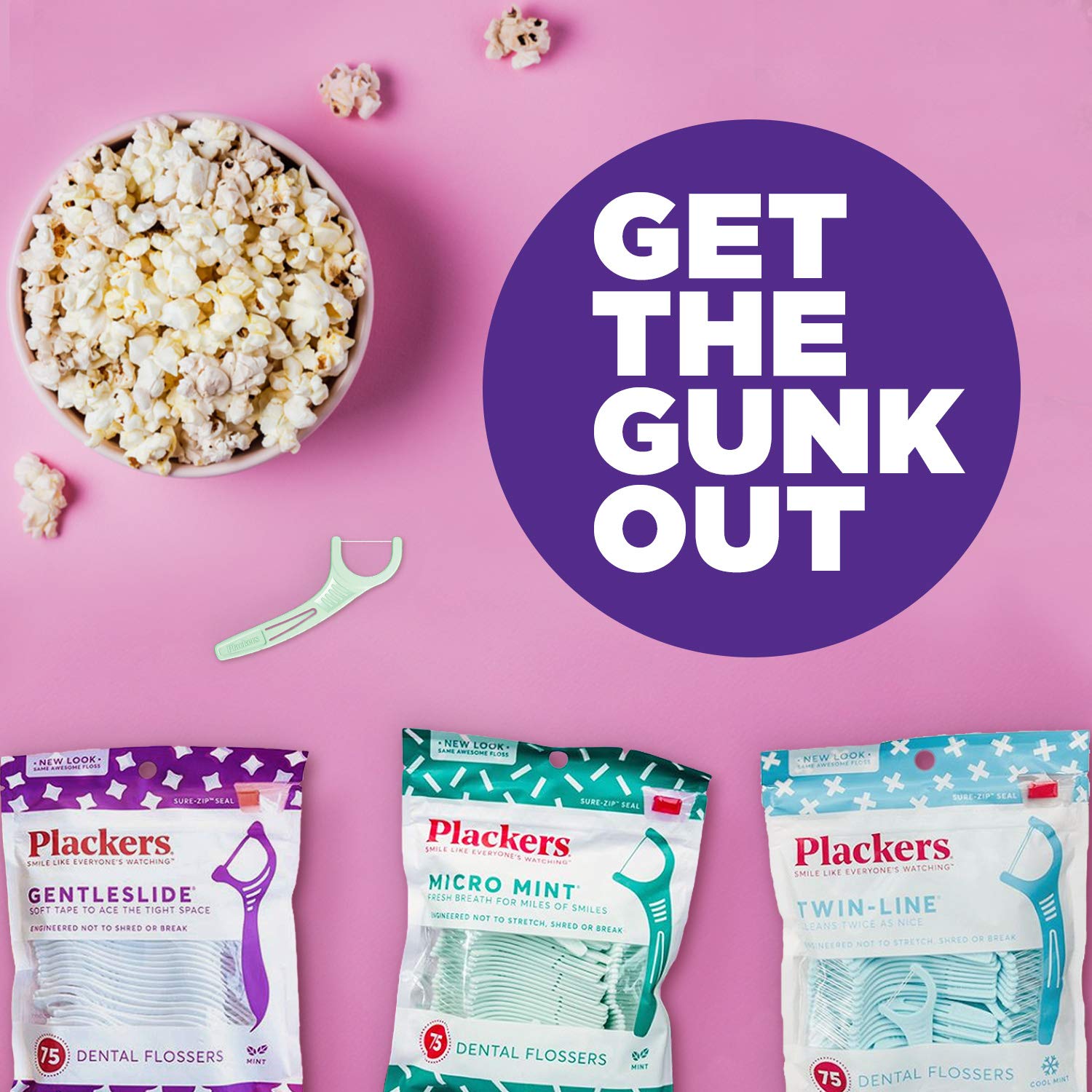 ไหมขัดฟัน เคลือบฟลูออไรด์ รสผลไม้ 75 ชิ้น Plackers Kids Dental Floss Picks ราคา 250 บาท