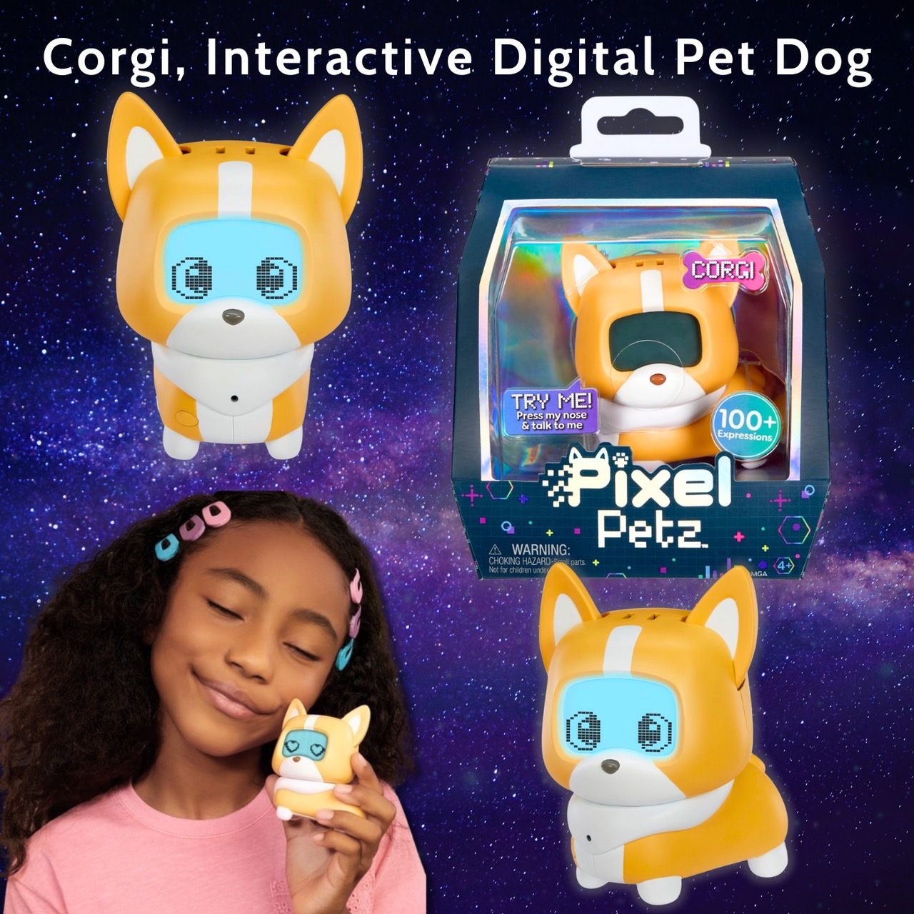✨ใหม่ของเล่นตอบโต้ของ MGA Pixel Petz นำเข้า🇺🇸 Dalmatian & Corgi , Interactive Digital Pet Dog 🐶 - สุนัขสัตว์เลี้ยงดิจิทัลแบบโต้ตอบ Ages 4+ ราคา 1,990บาท