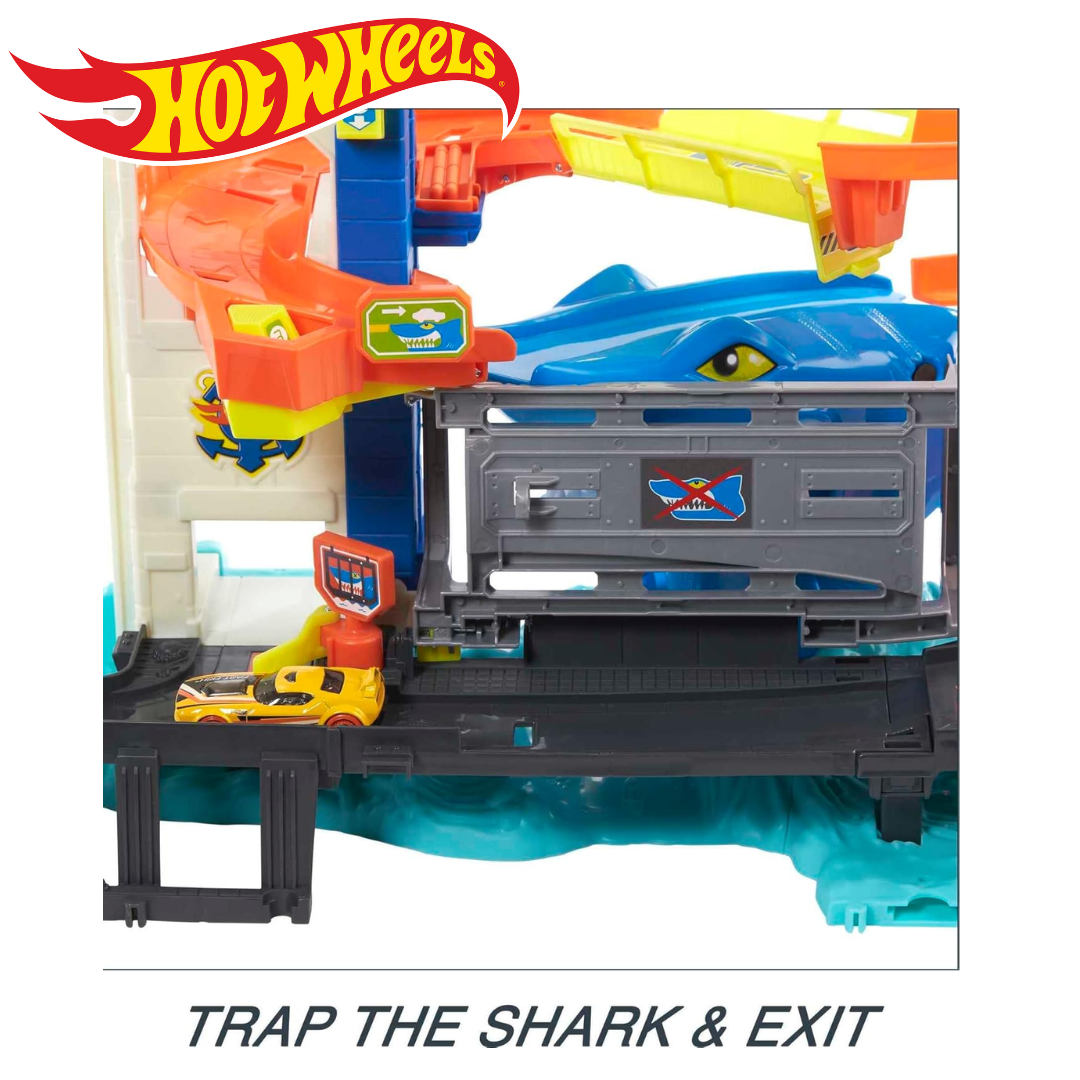🦈 สนุกสนานกับภารกิจหนีฉลามนำเข้า 🇺🇸 กับ Hot Wheels City Playset! พัฒนาทักษะการเล่น 🦈ราคาเพียง 4,590 บาท