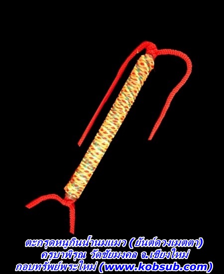 ตะกรุดหนูกินน้ำนมแมว ยันต์ดวงเมตตา ครูบาพิรุณ วัดชัยมงคล