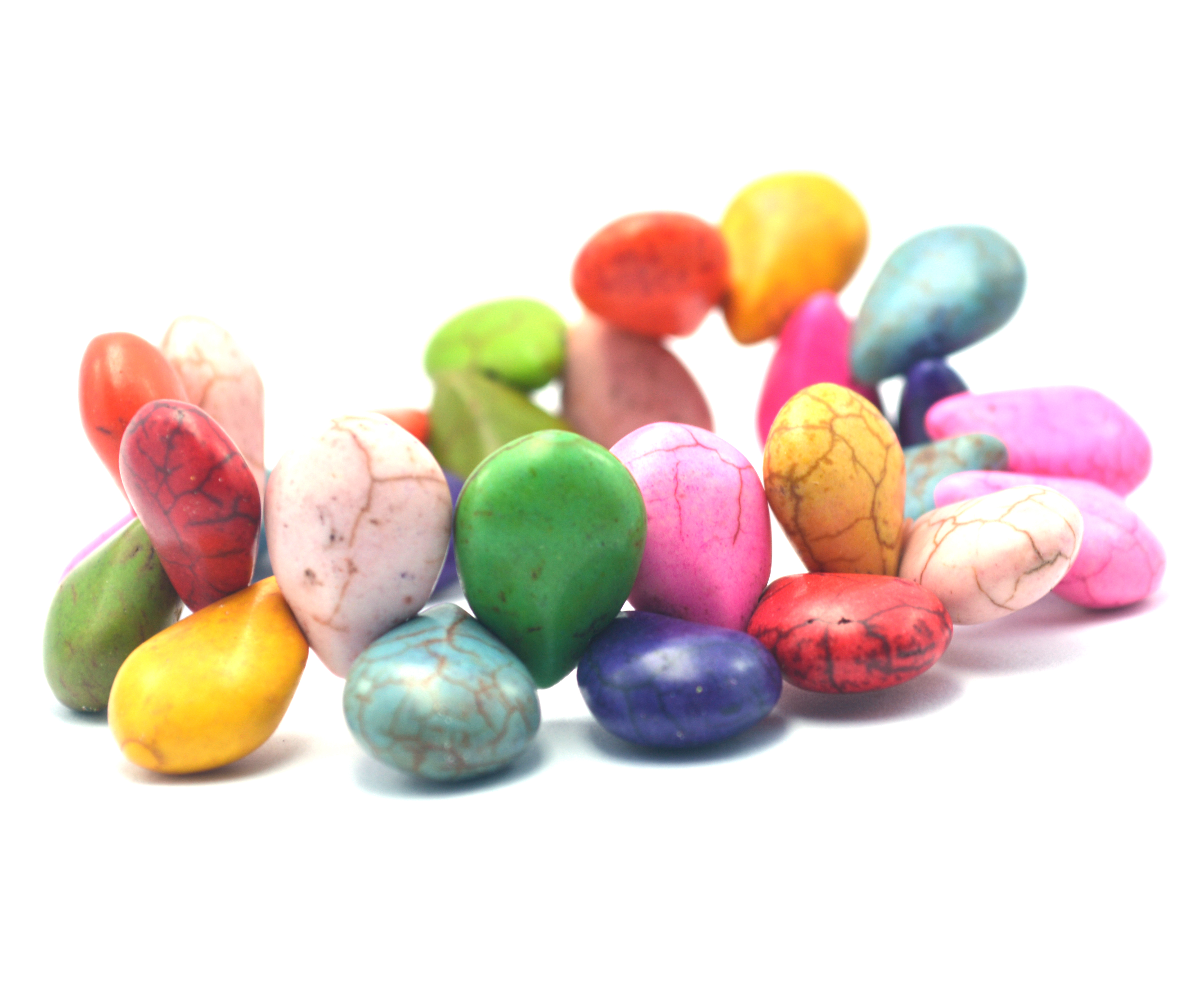 กำไลข้อมือหินหลากสีเทอร์ควอยส์ ส่งฟรี