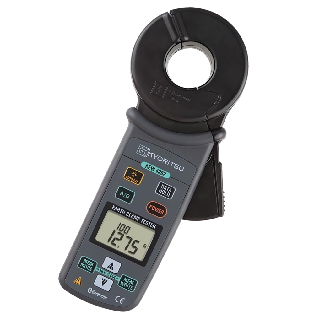 Kyoritsu รุ่นKEW-4202 แคล้มป์วัดความต้านทานสำหรับดิน,Bluetooth digital earth resistance clamp meter