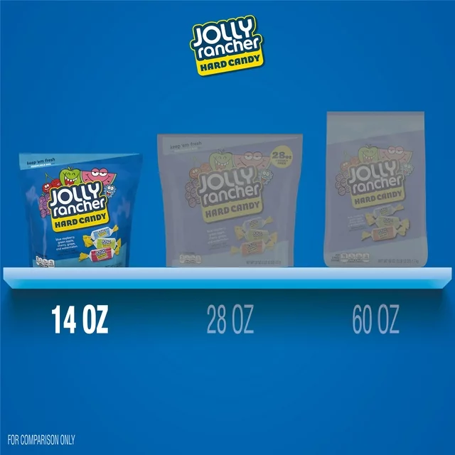 นำเข้า USA Jolly Rancher Assorted Fruit Flavored Hard Candy, Resealable Bag ลูกอมรสผลไม้รวม ถุง 14 oz ราคา 450 บาท