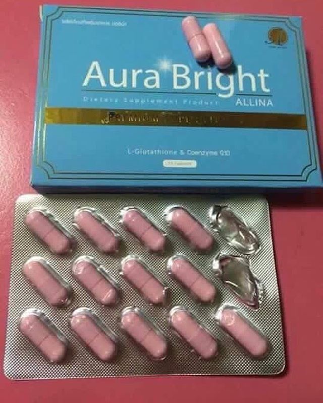 ออร่าไบรท์ ออลิน่า กล่องฟ้า (Aurabright Allina L-Glutathione & Co-Q10) โฉมใหม่