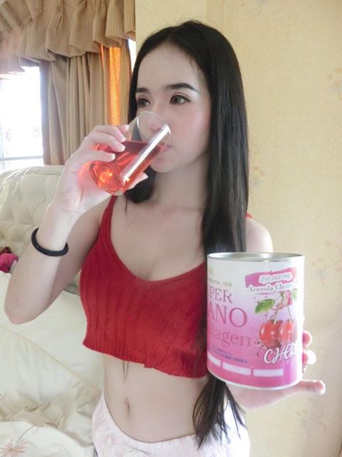ซุปเปอร์นาโนคอลลาเจนเชอร์รี่ (Super nano collagen Acerola Cherry 250,000 mg X5)