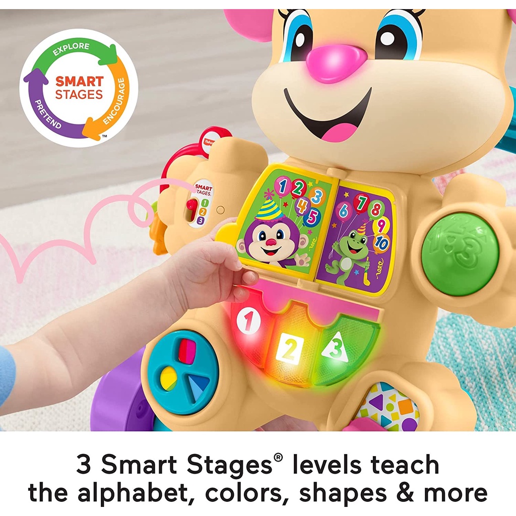 รถผลักเดิน สอนภาษาสำหรับเด็กหัดเดิน Fisher-Price Laugh & Learn Smart Stages Learn with Puppy Walker ราคา 1990 บาท