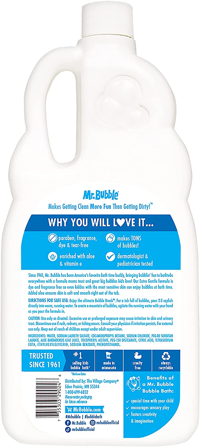 มิสเตอร์ บับเบิ้ล เอ็กซ์ตร้า เจนเทิล บับเบิ้ล บาธ Hypoallergenic ราคา 590.- บาท