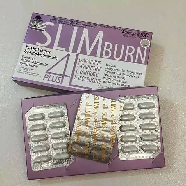 4L Slim burn โฟร์ แอล สลิม เบิร์น พลัส ลดน้ำหนัก 30 แคปซูล