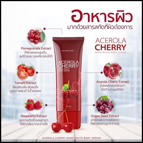 SWL Cape Gooseberry Cream เคพกูสเบอร์รี่ครีม & เซรั่มเชอรี่ (โปร1แถม1)