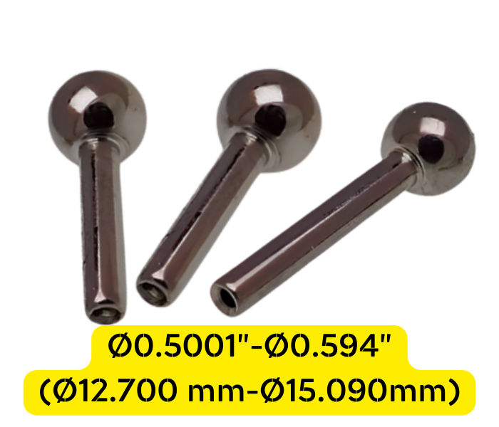 BalTec φ12.70-φ15.090mm เกจกลมวัดงานความละเอียดสูงแบบมีก้าน,Ball precision:φ12.700-φ15.090±0.002,ball gauge with stem