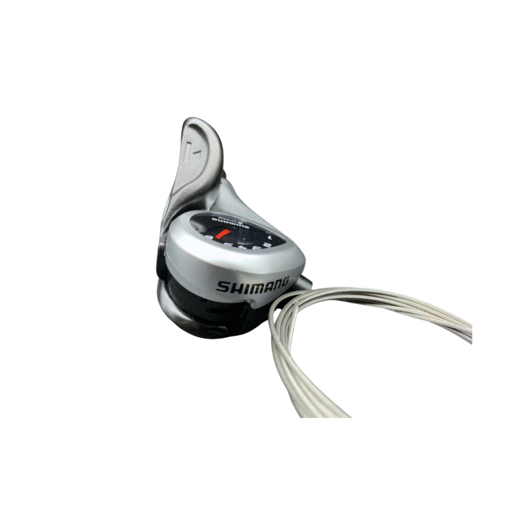 มือเกียร์ Shimano Tourney รุ่น SL-TX50 สีเงิน ขนาด 6 Speed / 7 Speed เสือภูเขา รถพับ