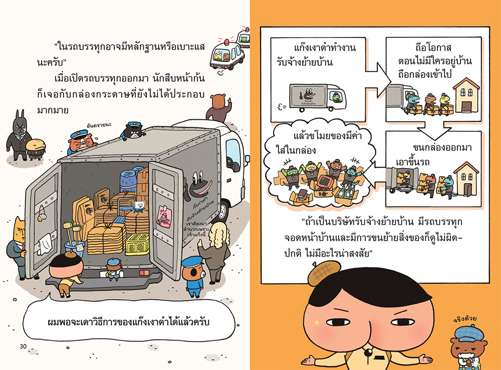 นักสืบหน้าก้น ตอน ปริศนาคดีแก๊งเงาดำ (ปกอ่อน) 5 ปีขึ้นไป