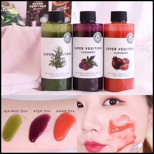คลีนซิ่งผัก เซ็ต 3 ชิ้น Wonder Bath Super Vegitoks Cleanser (ขนาดทดลอง)