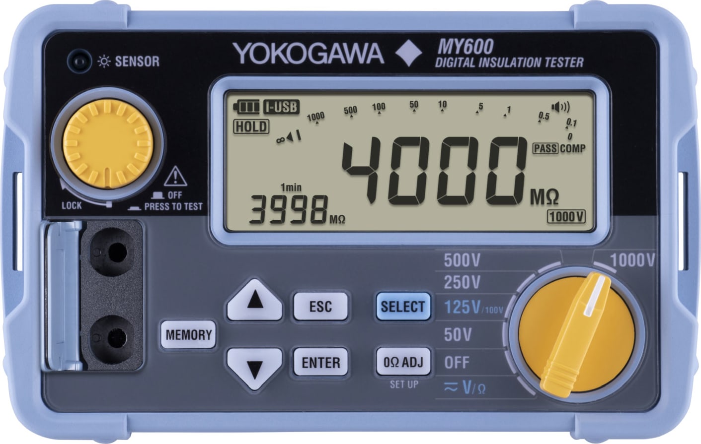Yokogawa รหัส MY-600 เครื่องวัดเเละตรวจสอบความเป็นฉนวนแบบดิจิตอล,Digital insulation tester