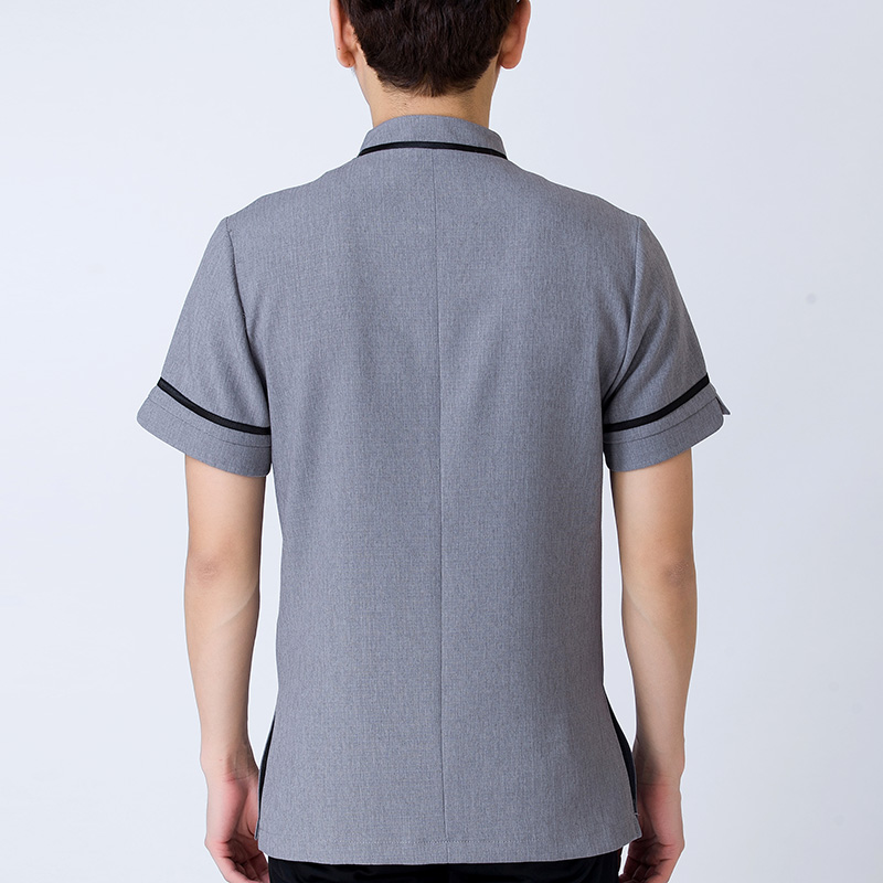 เสื้อพนักงานทำความสะอาด เสื้อแม่บ้านเสื้อแม่บ้านโรงแรมรีสอร์ท เทา น้ำตาล L-4XL D6011004 เสื้อ