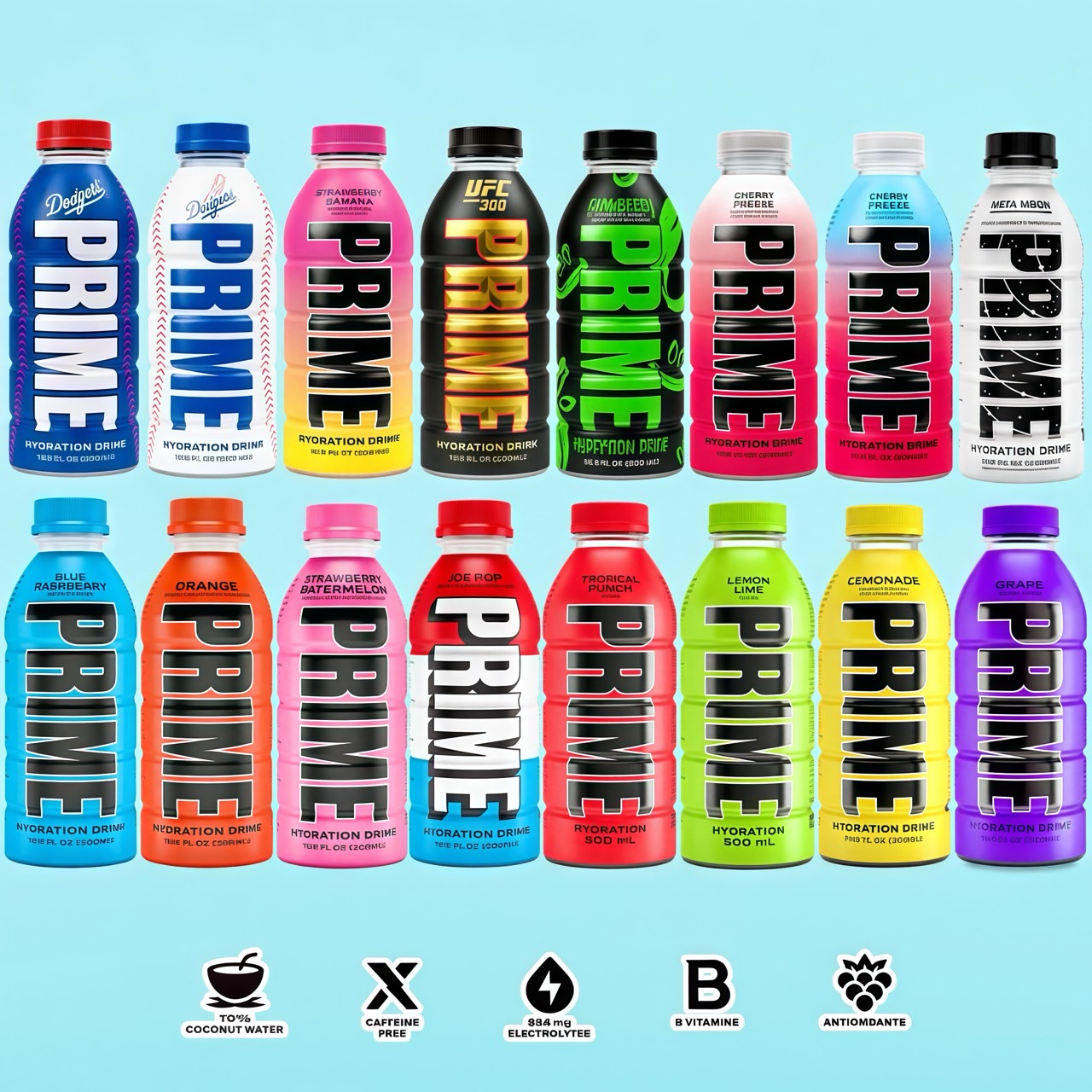 นำเข้า🇺🇸 Prime Hydration Drink Sports Beverage เครื่องดื่มเกลือแร่ที่เป็นViral สุดปังในอเมริกา ราคา 390 บาท