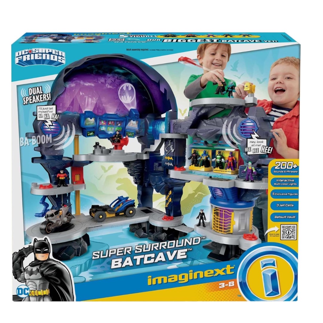นำเข้า 🇺🇸 🦇ถ้ำแบทแมนImaginext DC Super Friends Super Surround Batcave 🦇ฐานลับของแบทแมน สุดเจ๋ง ราคา 9,990 บาท