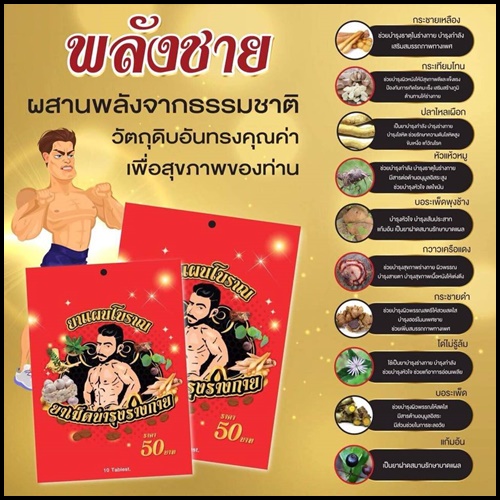 ยาแผนโบราณ สมุนไพรพลังชาย