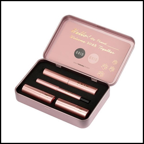 เซ็ตเครื่องสำอางกริด Grid Solution Lip & Eye Mini Set