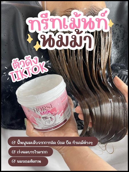 ทรีทเม้นส์นมม้า Horse Milk Ornate Trestment (ของแท้)