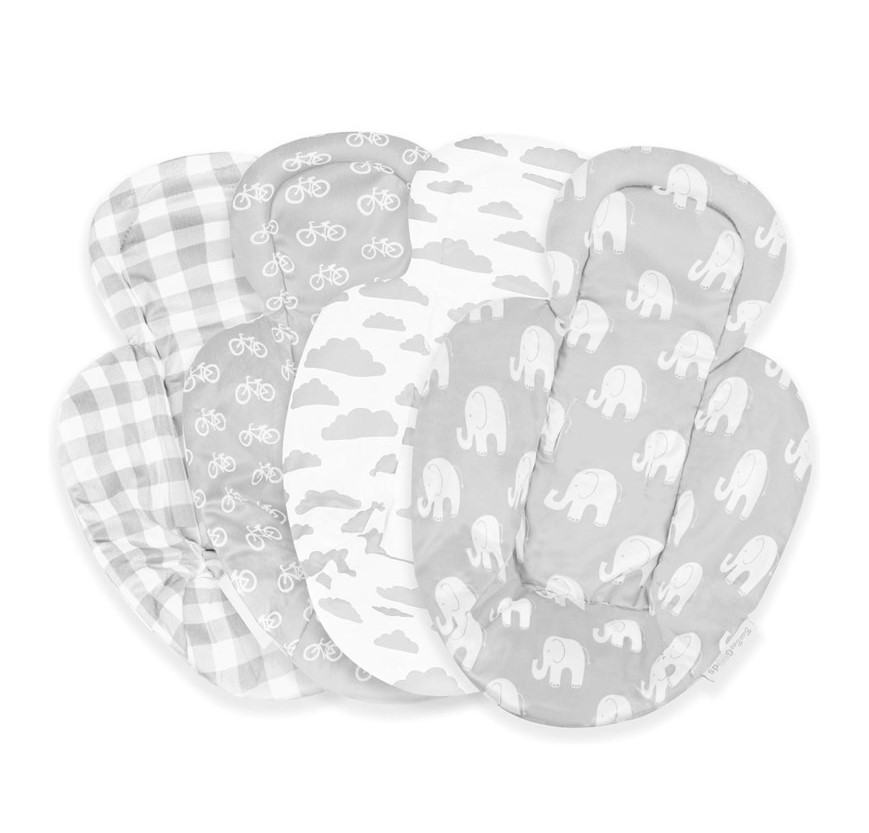นำเข้า🇺🇸 เบาะรองเบบี๋ สำหรับใส่เปล , คาร์ซีท Infant Insert Compatible with 4Moms Mamaroo & Rockaroo – Car Seat Insert 2 Pack – Reversible Infant Car Seat Insert – Soft Plush Minky Car Seat Head Support Insert ราคา 1,690 บาท