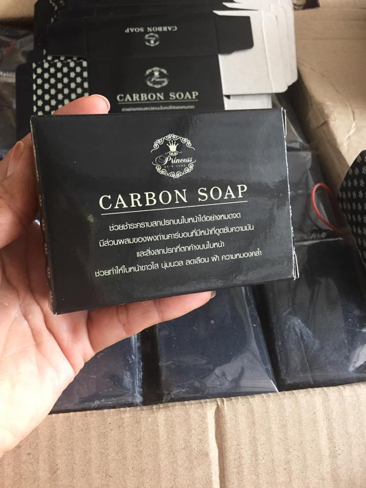 สบู่ดำ ดีท็อกซ์สิว Carbon Soap (คาร์บอน โซพ) PSC