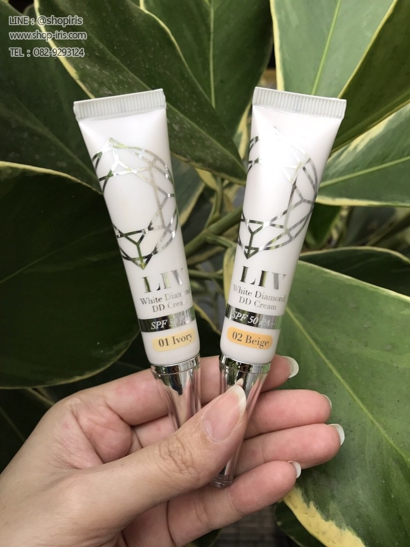 ลิฟ ไวท์ ไดมอนด์ ดีดี ครีม LIV White Diamond DD Cream SPF50 PA++