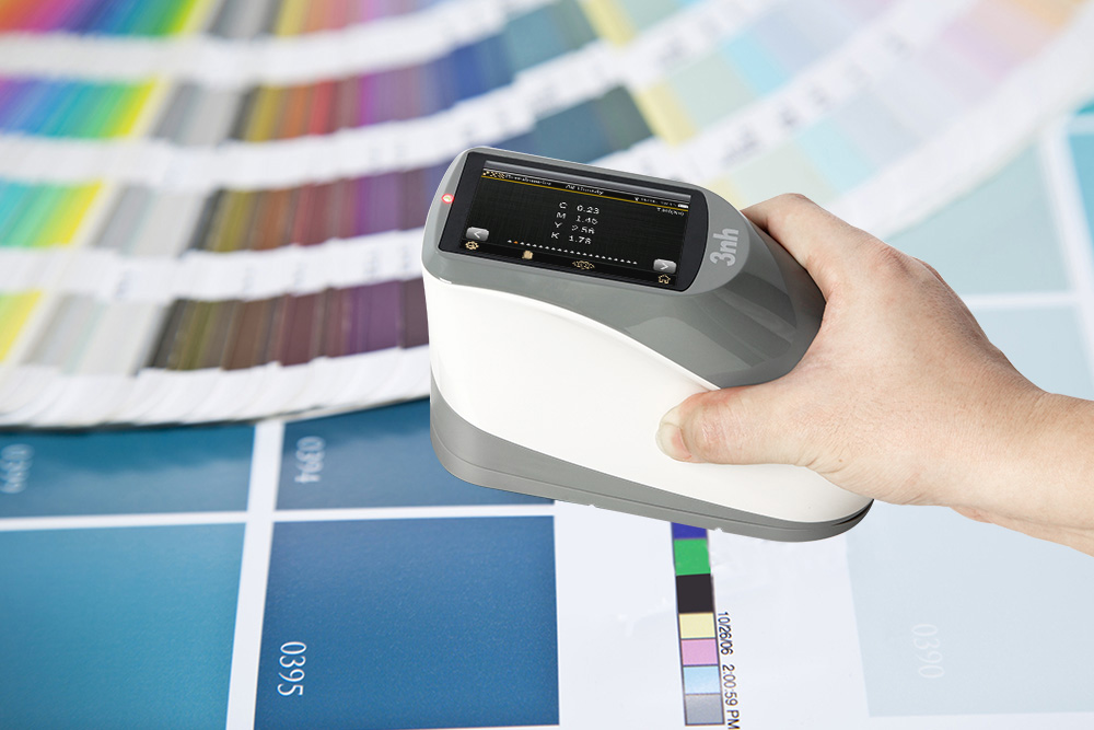 3nh รุ่นYD-4510เครื่องวัดสีสเปกโตรโฟโตมิเตอร์รุ่นเบสิค(YD-Series)Portable Spectrocolorimeter/Geometry:45/0,Density:CMYK(Wavelength Range:400~700nm)