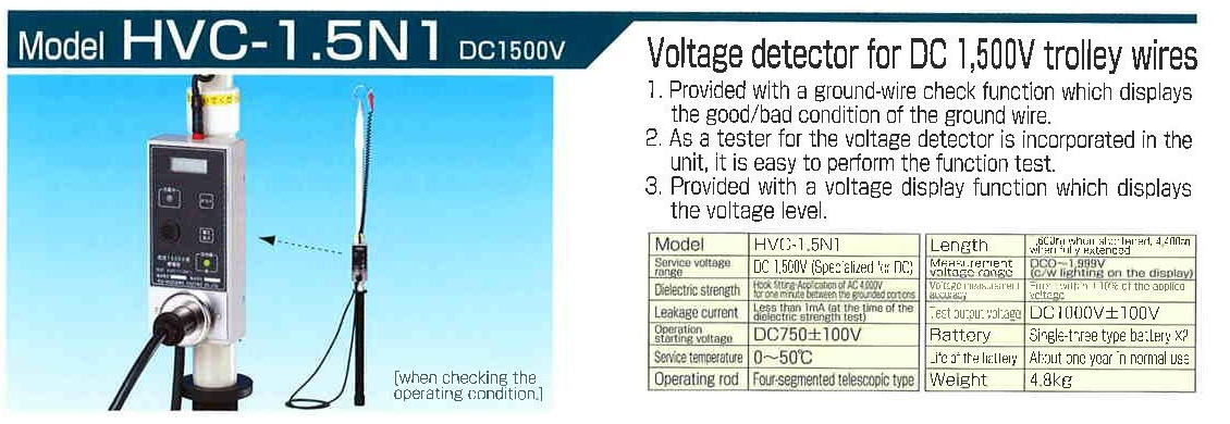 Hasegawa รุ่นHVC-1.5N1 Voltage Detectors