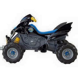 รถแบตเตอรี่เด็ก Fisher-Price Power Wheels DC Super Friends 12-Volt Battery-Powered Kawasaki Batman ATV